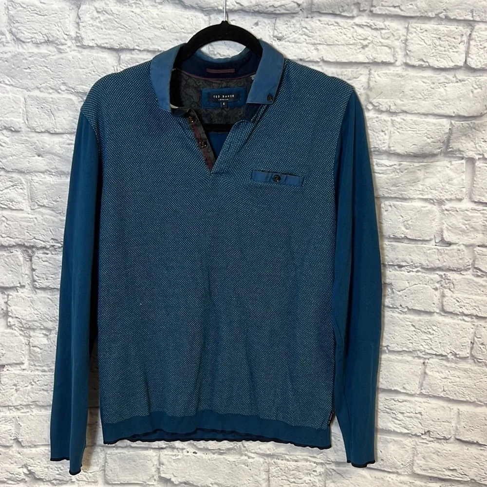 Ted Baker long sleeve polo | size 4